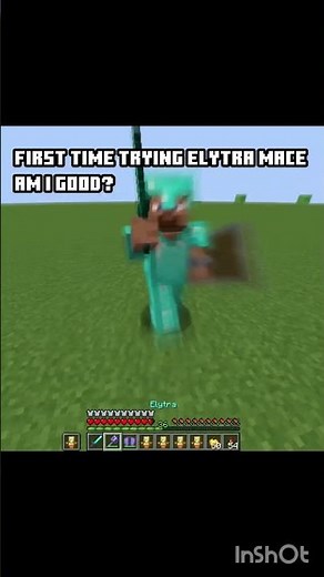 ELYTRA and MACE #shorts #viralshorts #minecraft #pvp