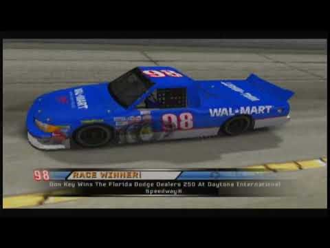 2. NASCAR '06. XBOX Original. N.C.T.S. At Daytona. Wal-Mart Sponsor.