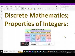 Discrete Mathematics : - ( Properties of Integers ) - 127. #propertiesofintegers #discretemaths