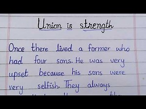Moral story Union is strength in English| Moral story for kids| Union is strength