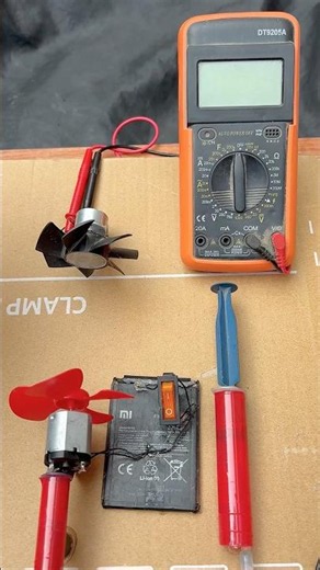 DIY homemade wind electricity generator voltage test