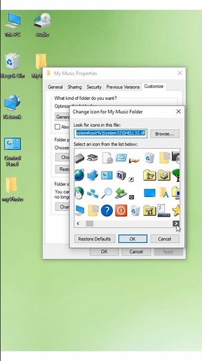 How to Change Folder's Icon Windows 11|| Customize Folder icon || #youtubeshorts #computer #folder