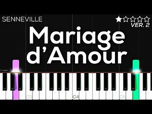 Mariage d’Amour (Chopin-Spring Waltz) - EASY Piano Tutorial