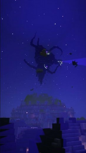 The Wither Storm transforms (Darkened Wither Storm Mod) #minecraft #witherstorm