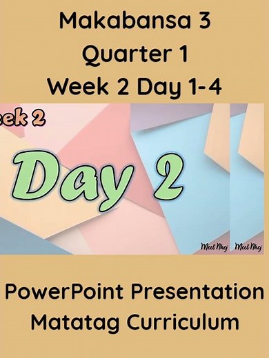 Makabansa 3 Matatag Curriculum PowerPoint Presentation Quarter 1 Week 2 Day 1-4 #grade3matatag #ppt