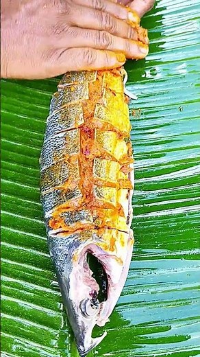 Sri Lankan Traditional Fish Recipe | Banana Leaf Fish Cooking 😍🐟 #bananafish #You&Me