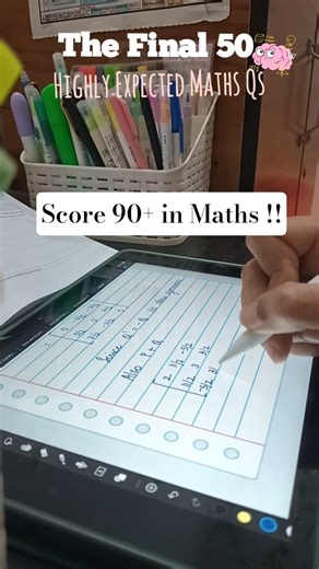 These *50 Questions*⁉️ CAN Help you SCORE 90+ in Maths Board Exams 😱✨ISC 12 #isc12 #maths