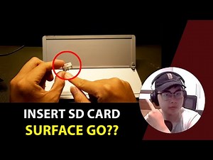 How to Insert a MicroSD Card Into Surface | Microsoft Surface Go