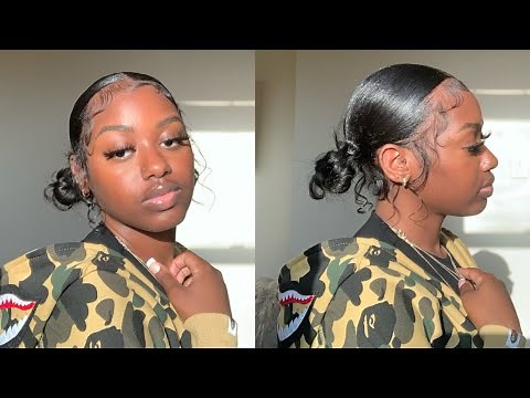 Low Messy Ninja Buns With Curls Hair Tutorial