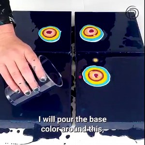 Fantastic Acrylic Pour Painting😍 | Rinske Douna