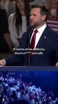 Vance le responde a manifestante con bandera mexicana