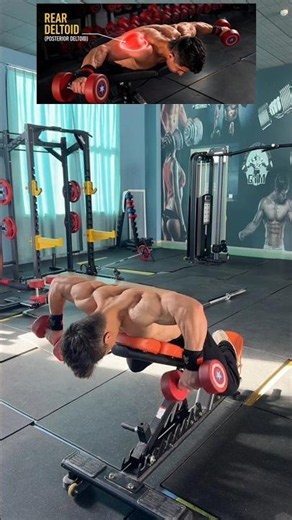 Do These 3 Rear Delt Exercises for Instant 3D Shoulders! 💪 #RearDelts #ShoulderWorkout #3DShoulders
