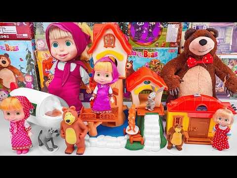 94 Minutes Satisfying with Unboxing Cute & Fun Masha and The Bear Toys Collection ASMR 😊🍓