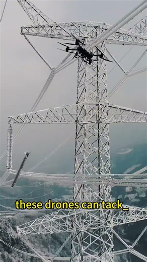 How Do You Remove Ice from High-Voltage Power Lines? #robot de-icing #drone de-icing