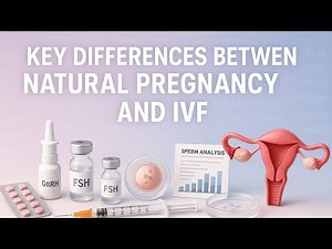 Key differences between natural pregnancy and IVF | Infographic