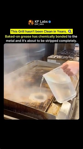 Watching Years of Grease Disappear. 🍳