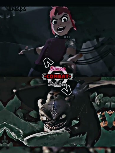Nimona Vs Toothless #toothless #nimona #cómoentrenaratudragón #dreamworks #netflix #1vs1 #edit