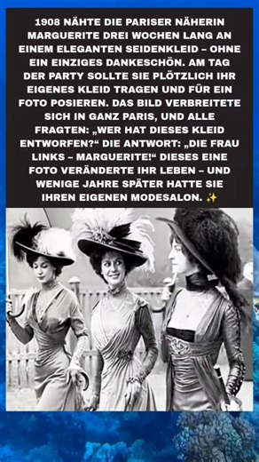 Marguerite – Das Foto, das eine Näherin zur Designerin machte.