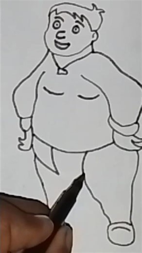 How to draw Kaliya||from Chhota Bheem step by step drawing||#art #pavanrajbhar2086 ‎⁨@kimpro828⁩