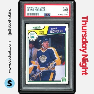 1983 O-PEE-CHEE #160 BERNIE NICHOLLS RC ROOKIE PSA 9 | eBay