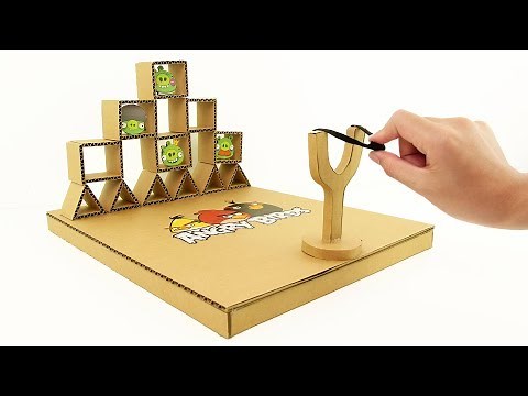 How to Make Real Life Angry Birds Gameplay from Cardboard