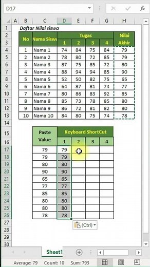 5 Cara Paste Value dengan Keyboard agar Rumus Excel tidak Berubah #shorts