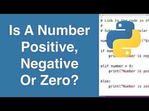 Check If A Number Is Positive, Negative Or Zero | Python Example