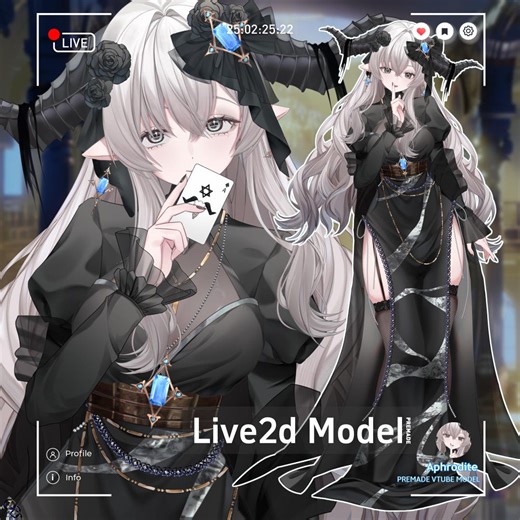 Aphrodite | Premade Live2d Model | VTS | VB - Etsy