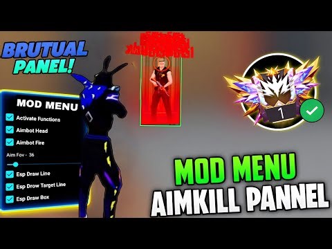 OB52 Mod Menu + Aimkill Hack ☠️ Free Fire Hack | Free Fire Injector ☠️ The King Cheat