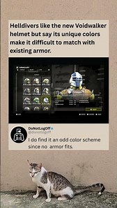 Helldivers 2 Players Like The Voidwalker Helmet But Say It Matches Nothing #helldivers2