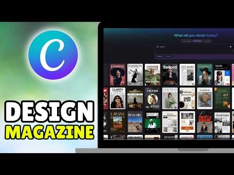 How To Make A Magazine In Canva (2026) - Design Magazine Template Mockup Canva Tutorial
