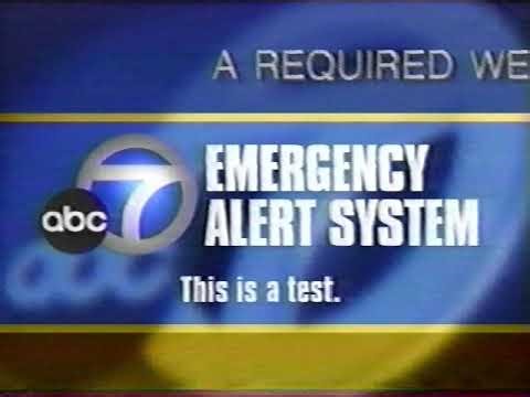 KABC-TV 7 - Emergency Alert System Weekly Test - April 21, 2006
