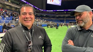 7.1K views · 70 reactions | Class 6A Region IV DII Regional Championships-Alamodome PSJA North 0 Austin Westlake 56 Head coach Marcus Kaufmann talks with HSSM’s Tddave about this season… | High School Sports Magazine | Facebook