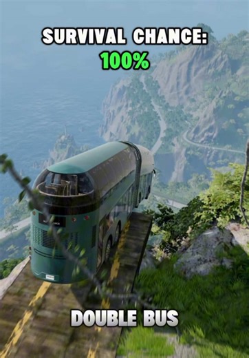 Which Car Can Make It To The End Of The Zip Line? #beamngdrive #gaming #fyp #car #game