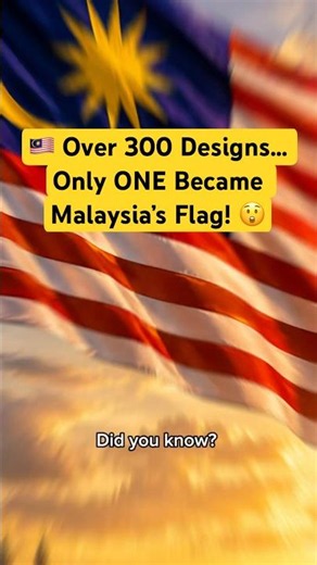 🇲🇾 Over 300 designs were submitted… but only ONE became Malaysia’s national flag!