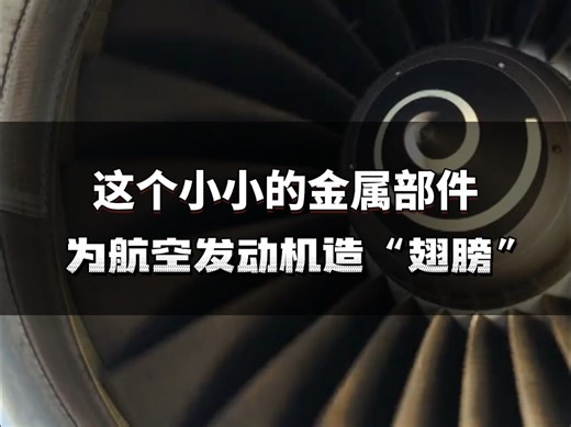 这个小小的金属部件为航空发动机造翅膀
