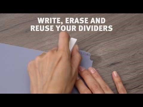 Avery Write & Erase Durable Plastic Dividers