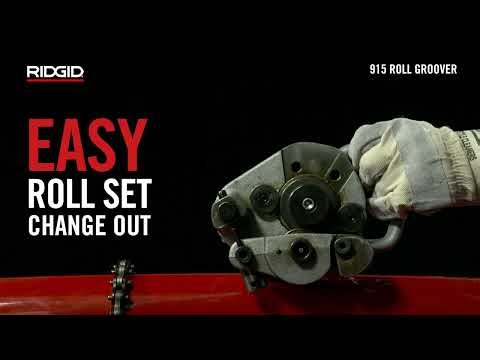 RIDGID 915 Roll Groover – Professional Pipe Grooving