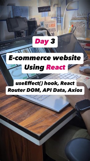 Yash Verma | Web Developer on Instagram: "So far, I’ve been adding products using an array, but today, I learned something even more powerful! ✅ How to use the useEffect Hook ✅ Fetching API data using Axios ✅ How React Router DOM works for navigation With these new concepts, I created a Shop Page, an About Us Page, and a Contact Us Page Styling isn’t perfect yet, but that’s not a big deal. I’ll improve it over time. In the next video, I’ll be building the Cart & Checkout pages along with their f