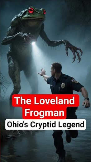 The Loveland Frogman – Ohio’s Giant Frog Cryptid Legend 🐸 Paranormal Story #shorts