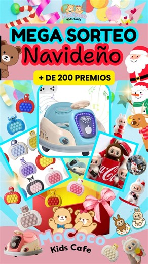 MoCoco Kids Cafe on Instagram: "REGALAMOS 6 AUTOS ELÉCTRICOS (Autito espacial 360º a control remoto para niños/as hasta 30 kg) 🚗 100 LABUBUS🤩 Y 100 POPIPTS ELECTRÓNICOS 🎁 + De 200 GANADORES TENDRÁN REGALO ESTA NAVIDAD 🎅🏼 ESTOS SON LOS REQUISITOS PARA PARTICIPAR: 1) Seguinos en INSTAGRAM y TIK TOK ✅ (Link tiktok en la bio) 2) Comentá @arrobando a una persona: más comentarios, más chances de ganar! ✅ Requisitos NO OBLIGATORIOS PERO QUE SUMAN MÁS CHANCES 🤩 Compartí este video en historias y D