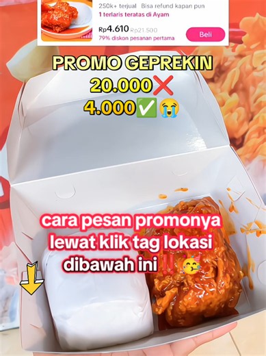 Promo Geprekin Terdekat: Cara Dapatkan Voucher 4.000 untuk Ayam Geprek