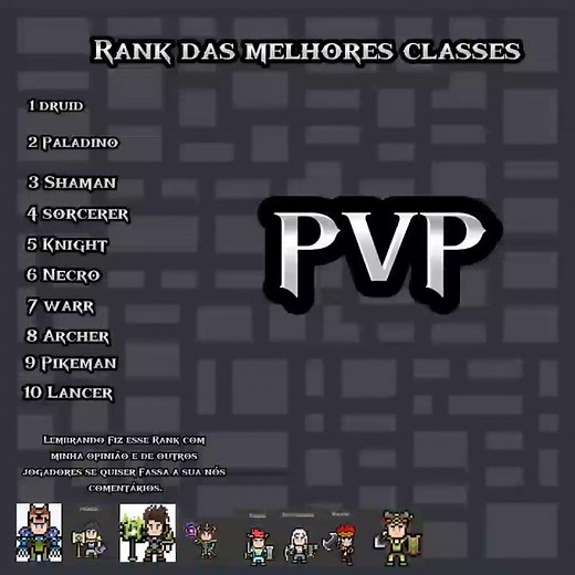 As melhores Classes para PVP e PVE (ranking) Kaion tale