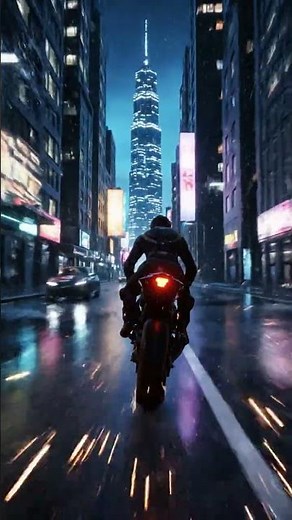 Night Rider: Cyberpunk City Motorcycle Thrills! 🏍️💨