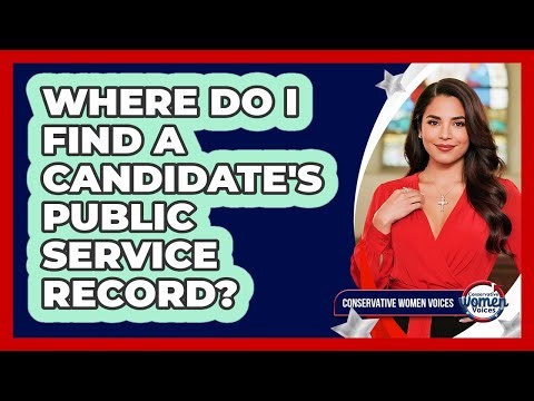 Where Do I Find a Candidate's Public Service Record?