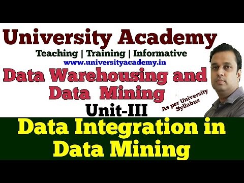 DWM19: data integration and transformation in data mining | data integration algorithms