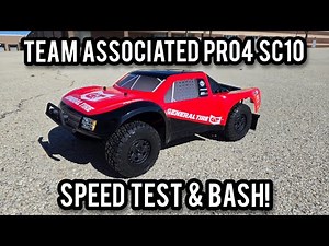 Team Associated Pro4 SC10. Top Speed Test & BASH!