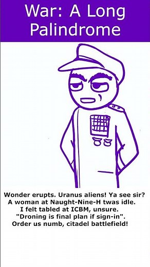 A Long Palindrome (Spelled the same backwards and forwards)