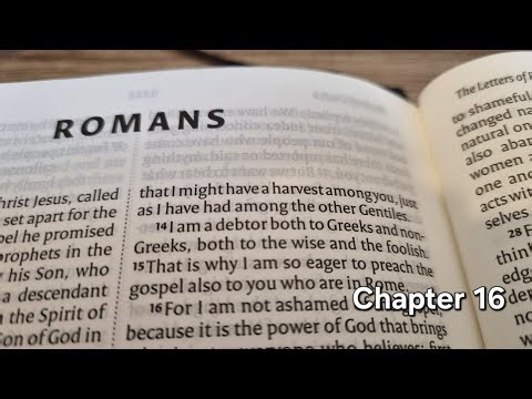 The Book of ROMANS Chapter 16 Audio Bible Reading - Complete Chapter with Background Music (