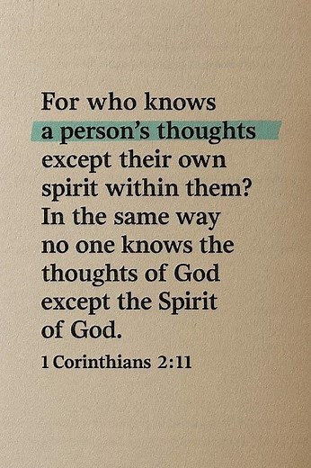 Only the Spirit Knows God's Thoughts | Deep Bible Insight (1 Corinthians 2:11)